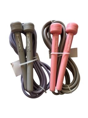 NWT Layer8 Jump Rope Set of 2 Pink and Gray